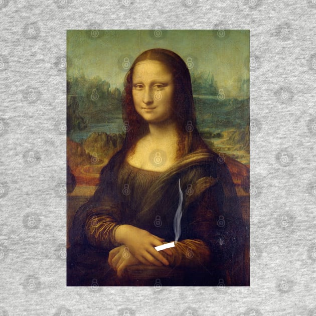 Mona Lisa with a Cigarette by ahadden